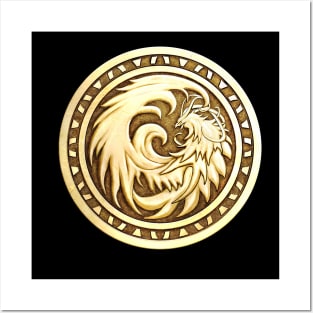 Phoenix Coin gold Posters and Art